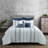 Trellis Cotton Channel Striped Comforter Set-1061986302