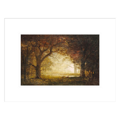 Forest SunriseAlbert Bierstadt -Framed Giclee Print