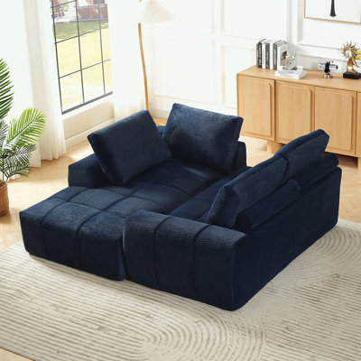 L-Shape Sectional Oversized Sofa with soft cushion
