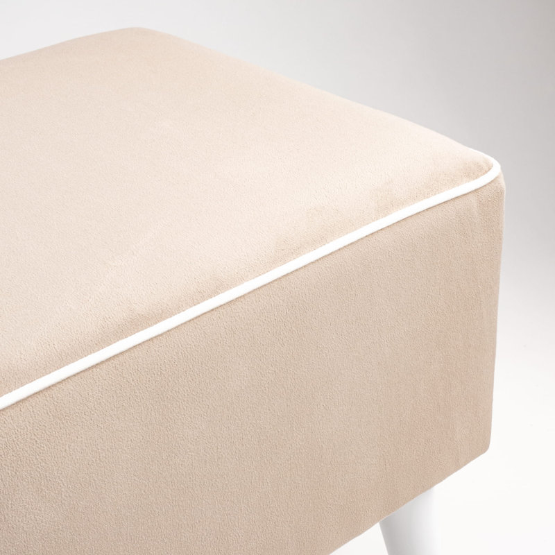 Saxonburg Upholstered Bench, 47 H x 100 W x 30 D cm, Beige