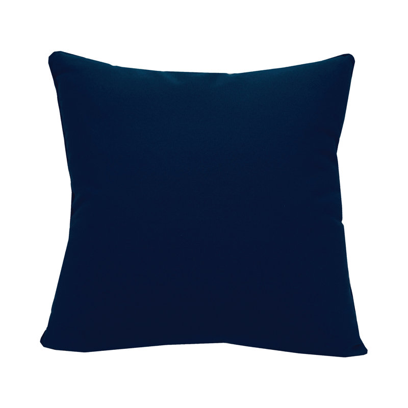 Shell Neutrals Indoor/Outdoor Lumbar Pillow, 18"H x 18"W, Blue Abstract, Square