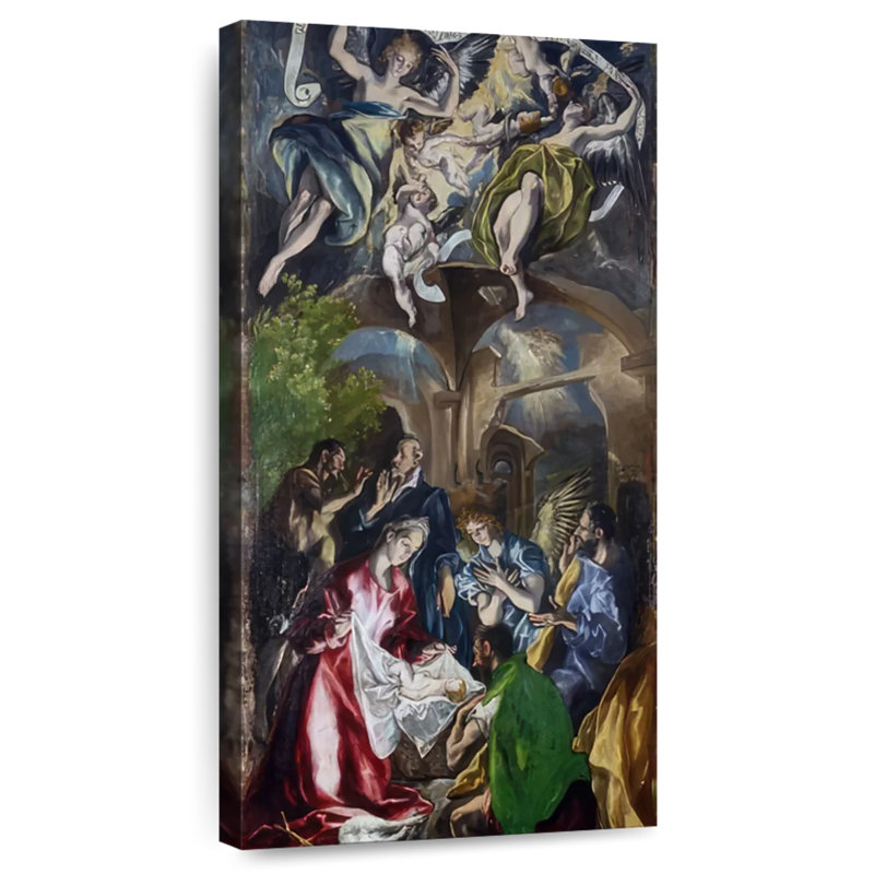 L'adoration des bergers, H 24 po x l 12 po