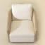 Chaise pivotante en bois de lin massif-1563900780