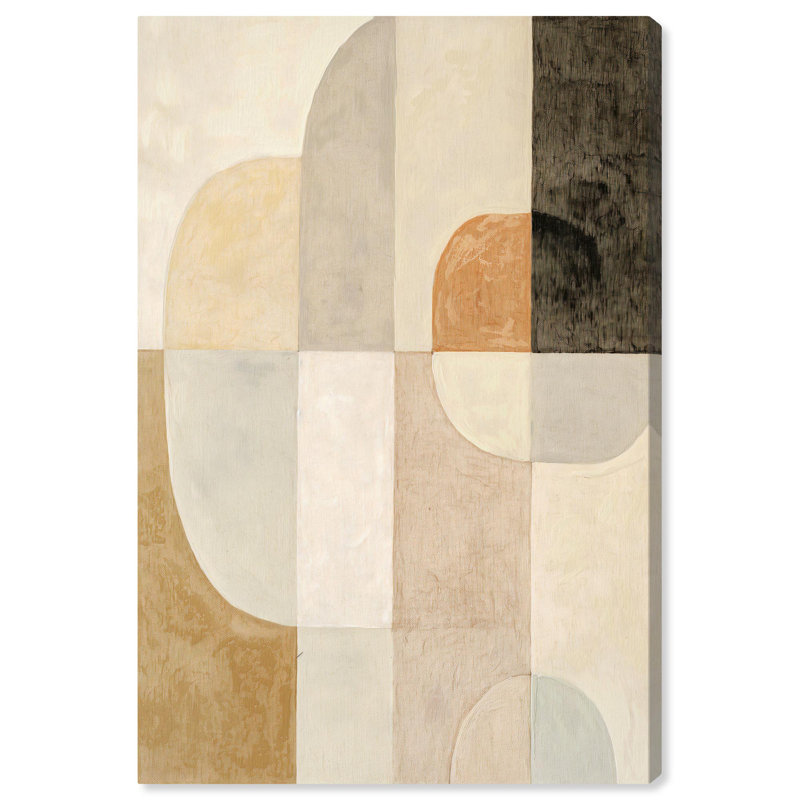 «Overlapsing Planes I Canvas Geometric Abstract» par, H 15 po x l 10 po, Toile tendue