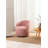 Swivel Accent Armchair Barrel Chair With Powder Coating Metal Ring-1135975792