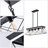Adjustable 5-Light Farmhouse Industrial Linear Pendant Light White-1689036451