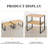4 - Pack Bamboo Kitchen Storage Rack Black