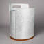 Burnished Fabric & Leather Bin
