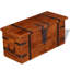 Boîte de rangement décorative avec coffre de rangement pour chambre à coucher en bois massif-311471240