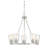 Macklin 5-Light Shaded Wagon Wheel Chandelier in Satin Nickel-821801574