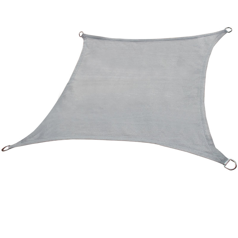 Drumnasole 3.6m x 3.6m Square Shade Sail, Grey