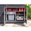Ensemble d'armoires en aluminium pour l'extérieur Barbecue au propane liquide-124298346