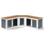 Ensemble de cage modulaire pour chien 3 pièces Aletza-582669603