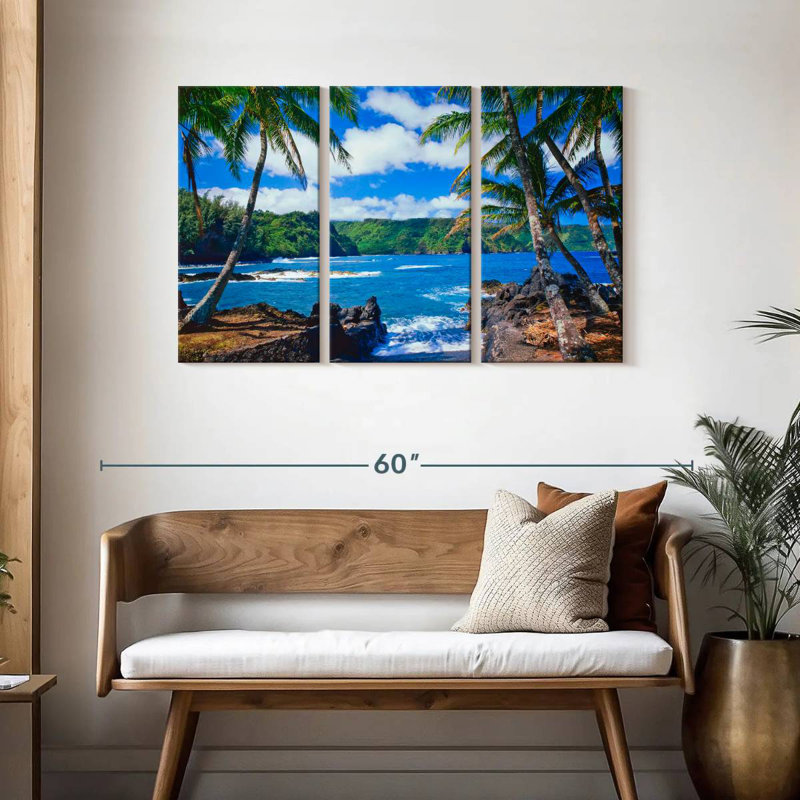 Gillard Maui Coastal Palms, H 28 po x l 45 po