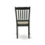 Ensemble de salle à manger 5 pièces comprenant une table de salle à manger rectangulaire avec rallonge papillon et 4 chaises de salle à manger rembourrées en tissu de lin, 42 po x 84 po, noir-2077215403-2134167103-2124292335