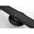Linear Shower Drain with Removable Quadrato Grate, Stainless Steel, Hair Strainer, and Leveling Feet for Easy Installation