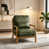 Olive Green Faux Leather