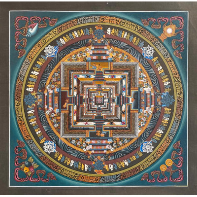 Kalachakra Mandala Thangka (Brocadeless Thangka)