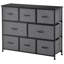 Commode 8 tiroirs avec tiroirs en tissu pour la chambre à coucher