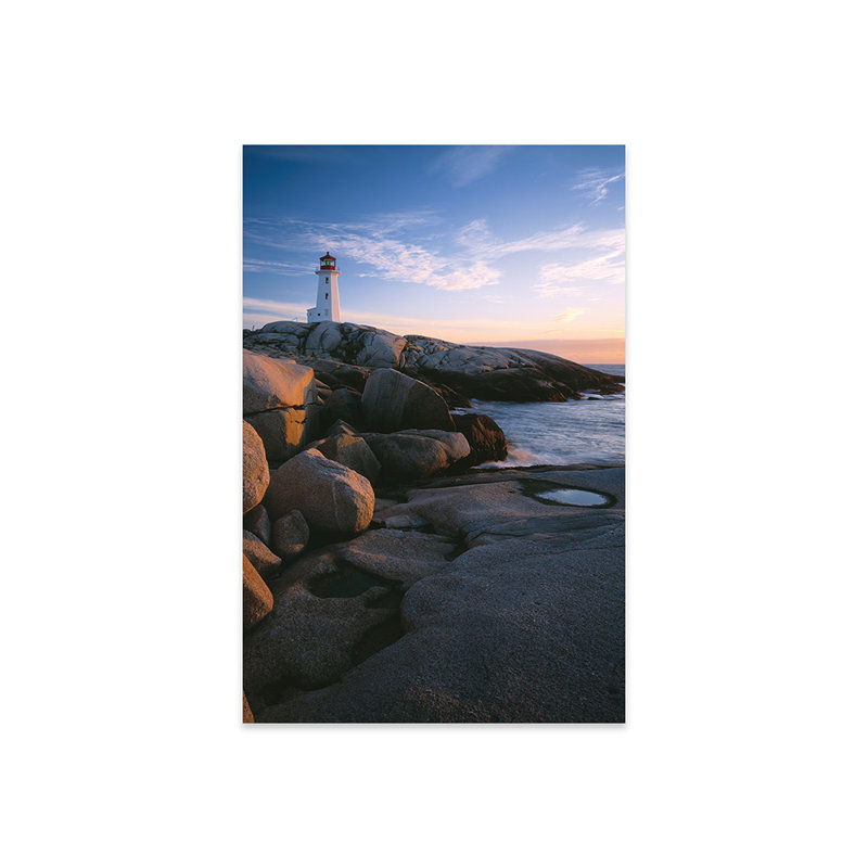 Phare de Peggys Point, Peggys Cove, région de Halifax, Nouvelle-Écosse, Canada par Panoramic Images - photographie non encadrée