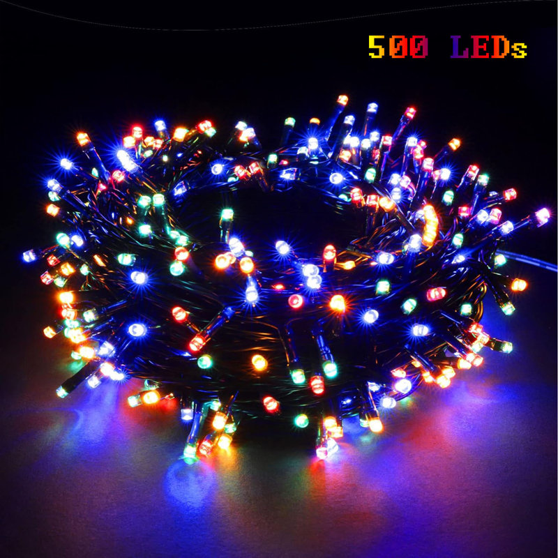 100-1000 LED Low Voltage Fairy String Lights with 8 Modes,Multicolor,500 LEDs