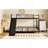 Twin Over Twin Size Metal Bunk Bed With Slide And Guardrails, Black