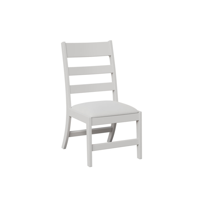 Chaise d'appoint et coussins Parker, Ciment Bluepoint, Blanc mat
