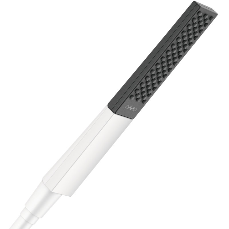 Hansgrohe Rainfinity Baton Handheld Shower Head 100, Matte White, 2.5 GPM