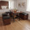 Ensemble de table de coin-repas extensible avec bancs et tabourets de rangement, ensemble de table de salle à manger de coin 6 pièces