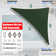 Toile d'ombrage triangulaire Amgo Customize - 200 g / m², blocage UV 95% avec quincaillerie