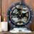 Desk wooden Clock Round 10 inches with Real Moving Gears (Transformable into a Wall Clock - detachable base) Canada Collection-1049897923