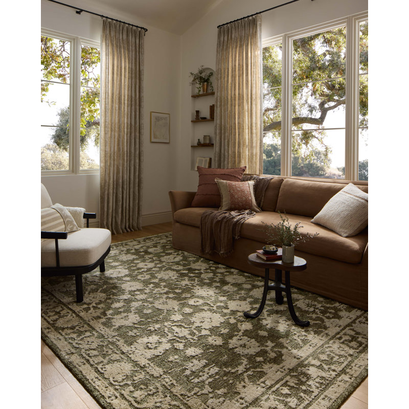 Tapis mousse / naturel Loloi Percival, Rectangle 3 pi 6 po x 5 pi 6 po