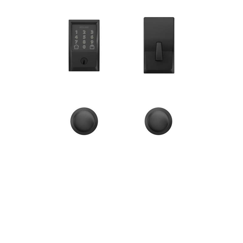 Encode Single Cylinder Smart Deadbolt, Black, Yes