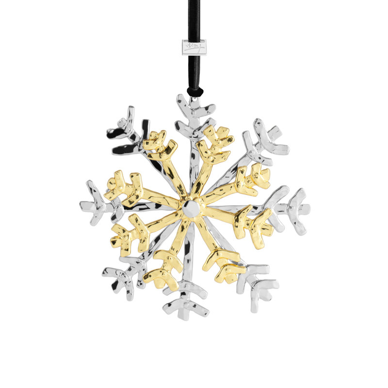 Snowflake 4'' Handmade Christmas Holiday Shaped Ornament