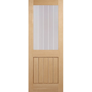 Mexicano 1L Glazed Prefinished Oak Internal Door
