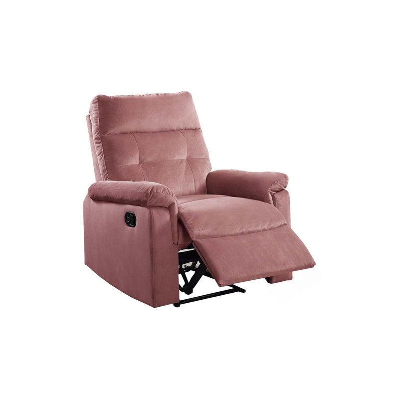 Fauteuil inclinable rembourré avec poignée manuelle