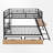 Zillah Metal Bunk Bed with Built-in Desk, Drawers and LED Light-1166717664-1203376787