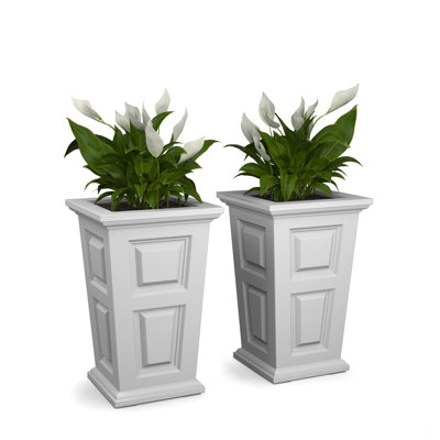 Pot à fleurs en résine Siriana