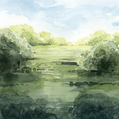 «Summer Strata I» par Grace Popp - peinture sur toile tendue