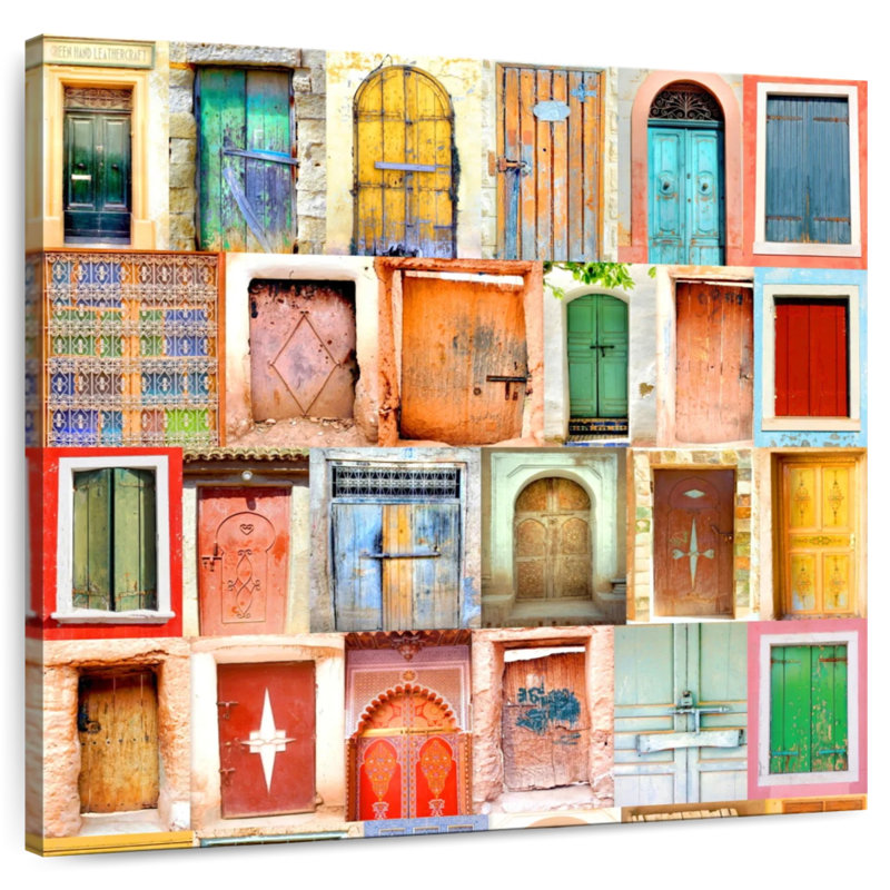 Portes marocaines rétro Lilie, H 10 po x l 10 po