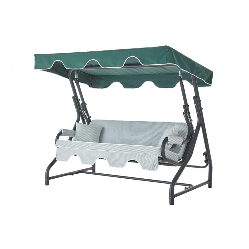 Balancelle de jardin triple, Menthe, Vert