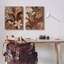 "Modern Boho Flower Bundle", ensemble de 2 toiles murales par Cat Thurman Designs-513320752