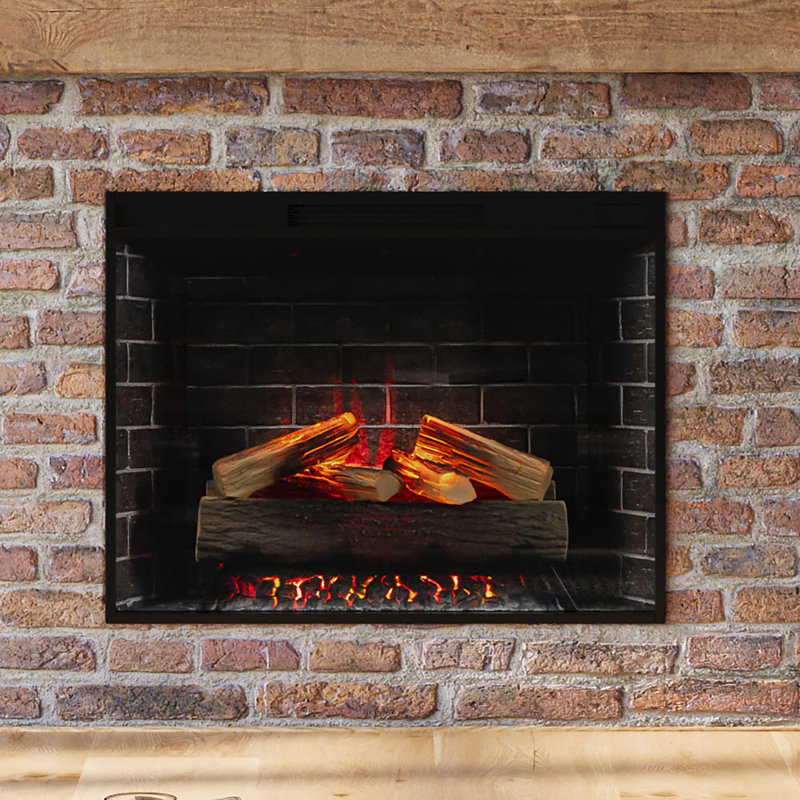 Uptown Infrared Electric Fireplace Insert Heater, Compatible with Alexa & Google Home, 26.44" H x 34.33" W x 9.39" D