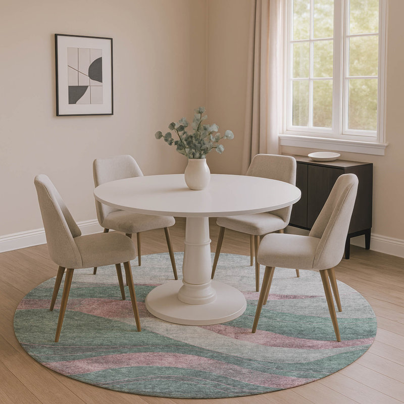 Tapis tourbillon AMF1892 de qualité supérieure lavable à la machine, Rond 8 pi
