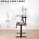 VIVO Manual Height Adjustable Stand Up Desk Frame Crank System, M051MB series