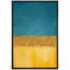 Minimal paysage sarcelle doré jaune bloc de couleur dégradé sur-99141859-99141858