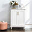 Banc de rangement blanc en bois manufacturé