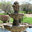 Fontaine d'extérieur traditionnelle à 3 niveaux en fibre de verre brun clair Galles
