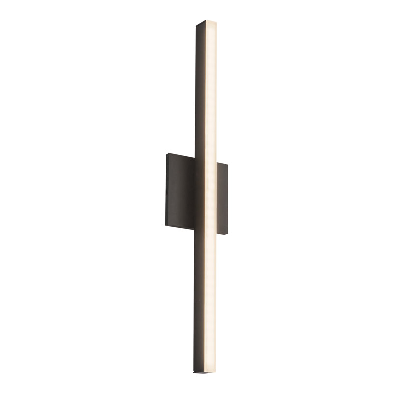 Vega 1 - Light LED Wallchiere, Black, 22.875" H x 4.75" W x 1.75" D