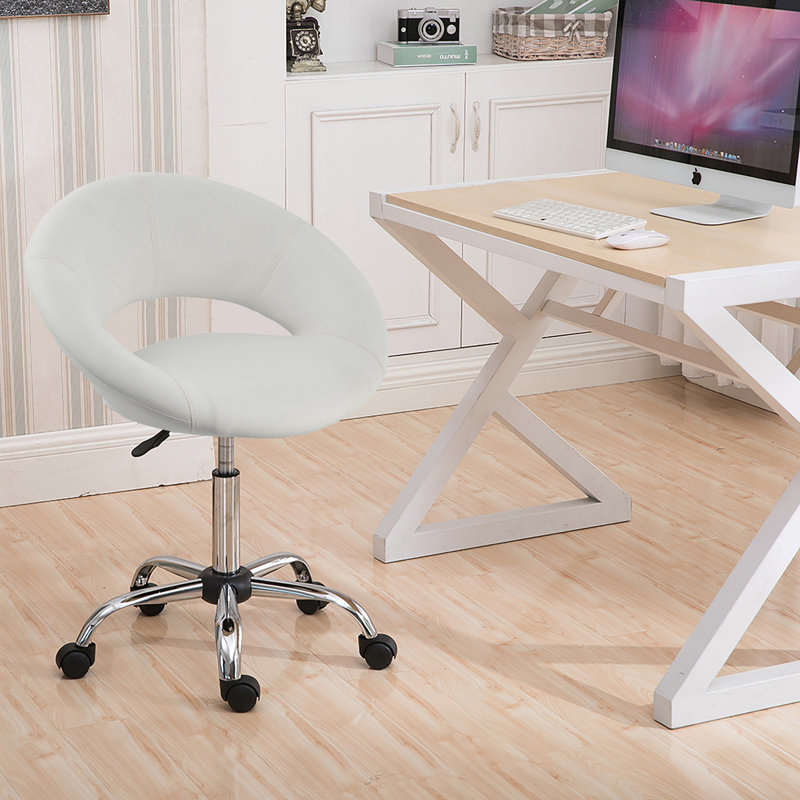 Tabouret de laboratoire réglable en hauteur Betsye, Blanc